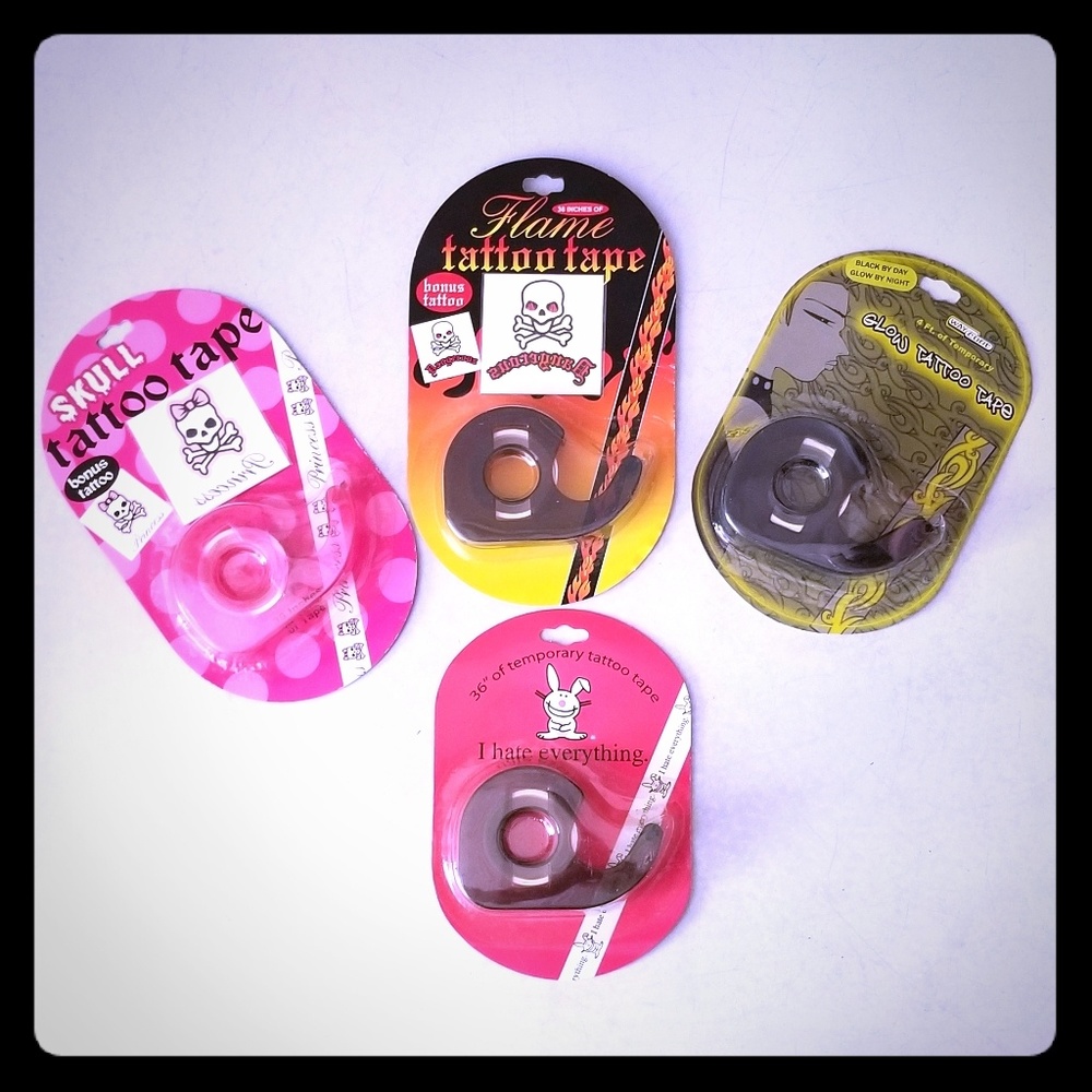 TEMPORARY TATTOO TAPES